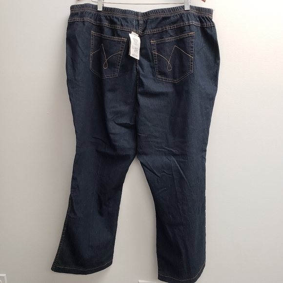 Just My Size Boot Cut Leg Womens Jeans Size 4X Petite - Picture 3 of 5